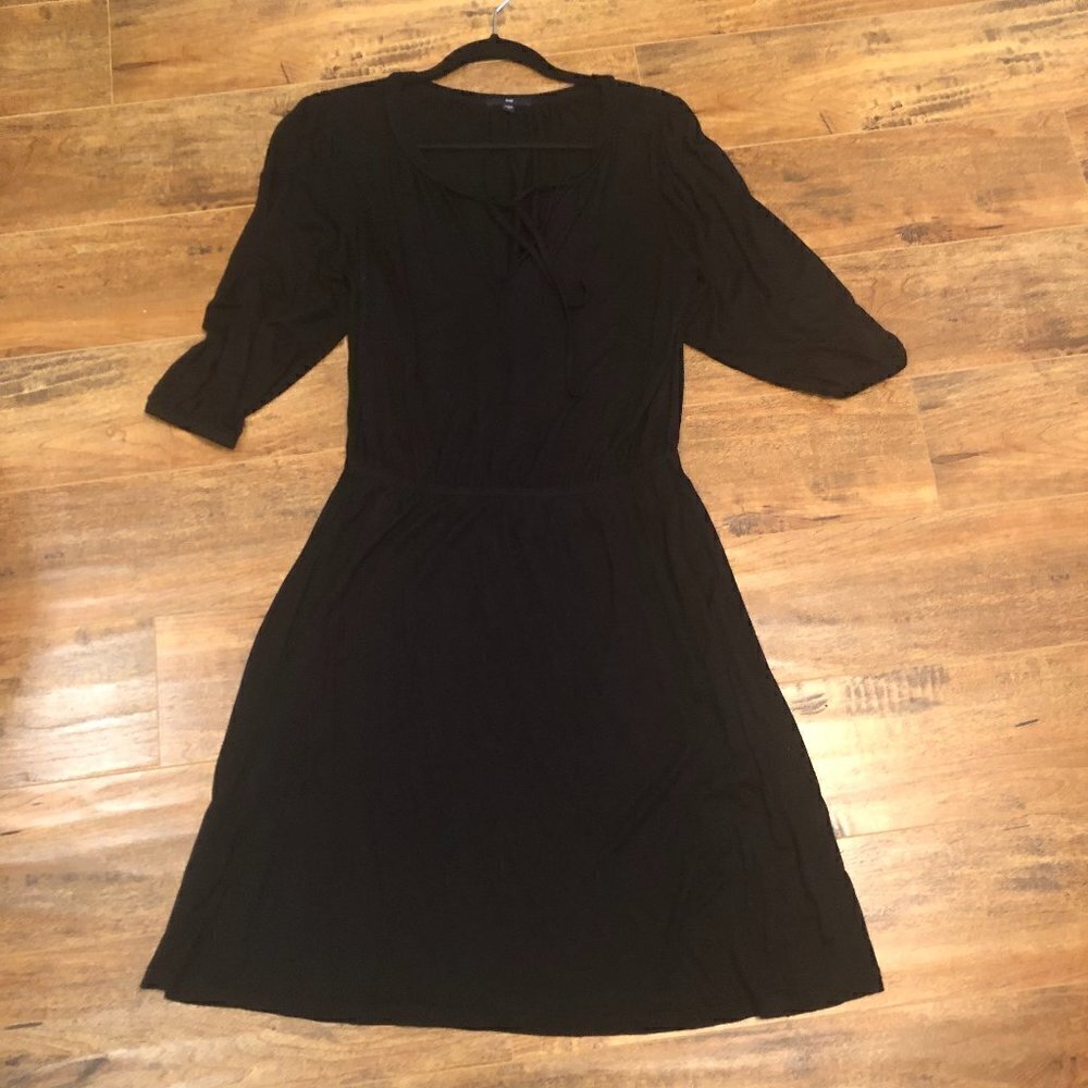 GAP True Black Peasant Dress